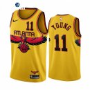 Camisetas NBA Atlanta Hawks Trae Young Oro Ciudad Throwback 2021-22