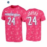 T Shirt NBA Washington Wizards NO.24 Corey Kispert Rose Ciudad 2022-23