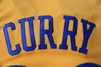 Camisetas NBA Golden State Warriors 2013 Navidad Curry Amarillo
