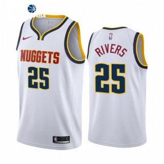 Camisetas NBA de Denvor Nuggets Austin Rivers Nike Blanco Association 2021-22