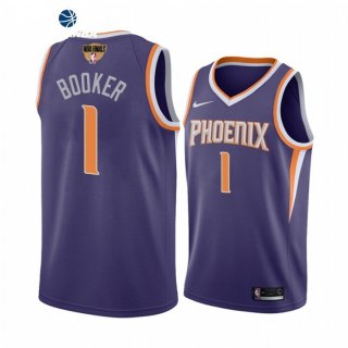 Camisetas NBA Phoenix Suns vin Booker 2021 Finales Purpura