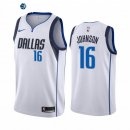 Camiseta NBA de James Johnson Dallas Mavericks Blanco Association 2020-21