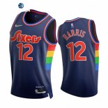 Camisetas NBA de Philadelphia Sixers Tobias Harris 75th Azul Ciudad 2021-22