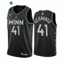 Camiseta NBA de Juancho Hernangomez Minnesota Timberwolvs NO.41# Negro Ciudad 2021-22