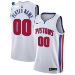 Camisetas NBA Detroit Pistons Personalizada Blanco Association 2020-21