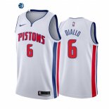 Camisetas NBA de Detroit Pistons Hamidou Diallo Nike Blanco Association 2021-22