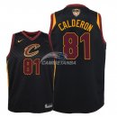 Camisetas de NBA Ninos Jose Calderon Cleveland Cavaliers 2018 Finales Negro Statement Parche