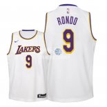 Camisetas de NBA Ninos Los Angeles Lakers Rajon Rondo Blanco Association 18/19