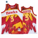 Camisetas NBA Atlanta Hawks NO.3 Kevin Huerter Rojo Throwback 2022