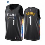 Camiseta NBA de Bruce Brown Brooklyn Nets Negro Ciudad 2020-21