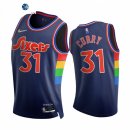 Camisetas NBA de Philadelphia Sixers Seth Curry 75th Azul Ciudad 2021-22