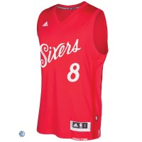 Camisetas NBA Philadelphia Sixers 2016 Navidad Jahlil Okafor Rojo
