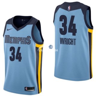 Camisetas NBA de Brandan Wright Memphis Grizzlies Azul Statement 17/18