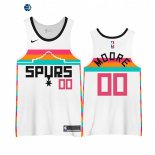 Camisetas NBA Edición ganada San Antonio Spurs Johnny Moore Blanco