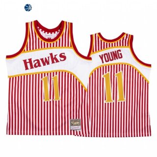 Camisetas NBA Atlanta Hawks Trae Young Rojo Hardwood Classics
