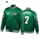 Chaqueta NBA Boston Celtics NO.7 Jaylen Brown Verde Throwback 2022