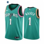 Camisetas NBA Nike San Antonio Spurs NO.1 Lonnie Walker Teal Ciudad 2022-23