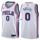Camisetas NBA de Jerryd Bayless Philadelphia 76ers Blanco Association 17/18