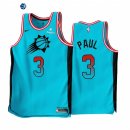 Camisetas NBA Nike Phoenix Suns NO.3 Chris Paul Azul Ciudad 2022-23