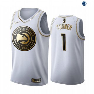 Camisetas NBA de Evan Turner Atlanta Hawks Blanco Oro 19/20
