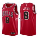 Camisetas NBA de Zach Lavine Chicago Bulls Rojo Icon 17/18