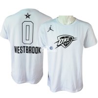 Camisetas NBA de Manga Corta Russell Westbrook All Star 2018 Blanco