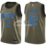 Camisetas NBA Salute To Servicio Orlando Magic Dwight Howard Nike Ejercito Verde 2018