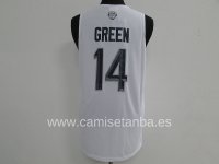 Camisetas NBA de Draymond Green USA 2016 Blanco