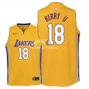 Camisetas de NBA Ninos Los Angeles Lakers Joel Berry II Amarillo Icon 2018