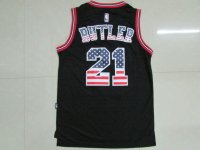 Camisetas NBA USA Bandera Edicion Especial Butler Negro