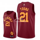 Camisetas NBA de Thaddeus Young Indiana Pacers Nike Retro Granate 18/19
