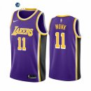Camisetas NBA de Los Angeles Lakers Malik Monk Nike Purpura Statement 2021-22