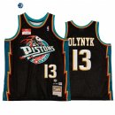 Camisetas NBA Detroit Pistons NO.13 Kelly Olynyk X BR Remix Negro Hardwood Classics 20222 23