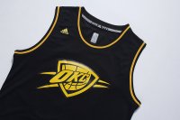 Camisetas NBA Oklahoma City Thunder Metales Preciosos Moda Durant Negro