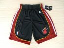 Pantalon NBA de Pantalon Miami Heat Negro Rojo