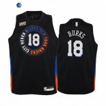 Camiseta NBA Ninos New York Knicks Alec Burks Negro Ciudad 2020-21