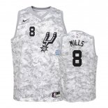 Camisetas de NBA Ninos Patty Mills Edición ganada Gris 2018/19