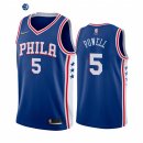 Camisetas NBA Nike Philadelphia Sixers NO.5 Myles Powell 75th Azul Marino Icon 2022