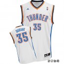 Camisetas NBA de Durant Oklahoma City Thunder Rev30 Blanco