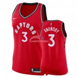 Camisetas NBA Mujer OG Anunoby Toronto Raptors Rojo Icon