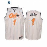 Camisetas NBA Ninos Orlando Magic Jonathan Isaac Blanco Ciudad 2020-21