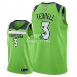 Camisetas NBA de Jared Terrell Minnesota Timberwolves Verde Statement 2018
