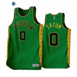 Camisetas NBA Earned Edition Boston Celtics NO.0 Jayson Tatum Verde 2022-23
