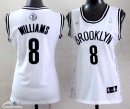 Camisetas NBA Mujer Deron Michael Williams Brooklyn Nets Blanco