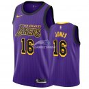 Camisetas NBA de Jemerrio Jones Los Angeles Lakers Púrpura Ciudad 18/19
