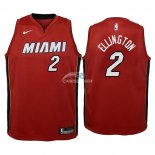 Camisetas de NBA Ninos Miami Heat Wayne Ellington Rojo Statement 2018