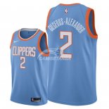 Camisetas NBA de Shai Gilgeous Alexander Los Angeles Clippers Nike Azul Ciudad 2018