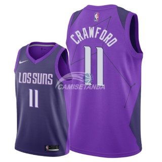 Camisetas NBA de Jamal Crawford Phoenix Suns Nike Púrpura Ciudad 2018
