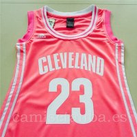 Camisetas NBA Mujer LeBron James Cleveland Cavaliers Rosa