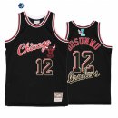Camisetas NBA Chicago Bulls NO.12 Ayo Dosunmu Negro Hardwood Classics 2022